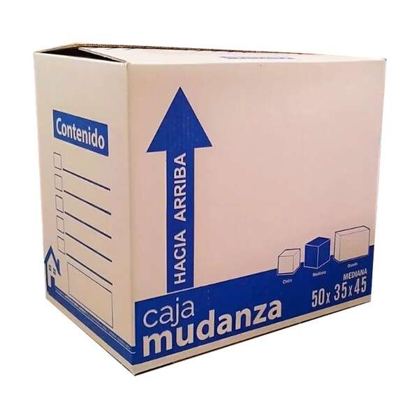 10 Cajas Para Mudanza 50X35X45 Cm