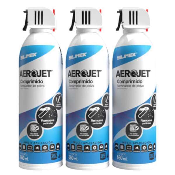 Aire Comprimido Silimex Aerojet Trio Removedor De Polvo 660 Ml Con