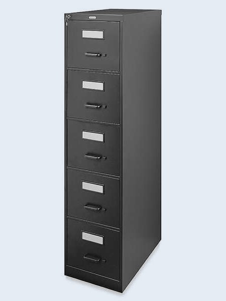 Archivero vertical, carta, 5 cajones