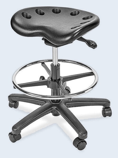 Banco con asiento estilo tractor