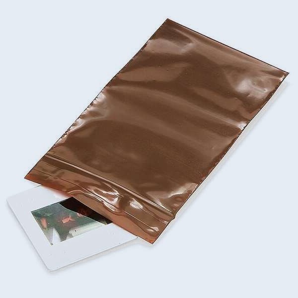 Bolsas ámbar UV con cierre 3 x 5 pulg