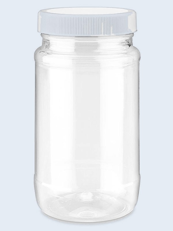 Botes de Plástico PET Redondos Transparentes de Boca Ancha - 8 oz, 237 ml, 237 ml