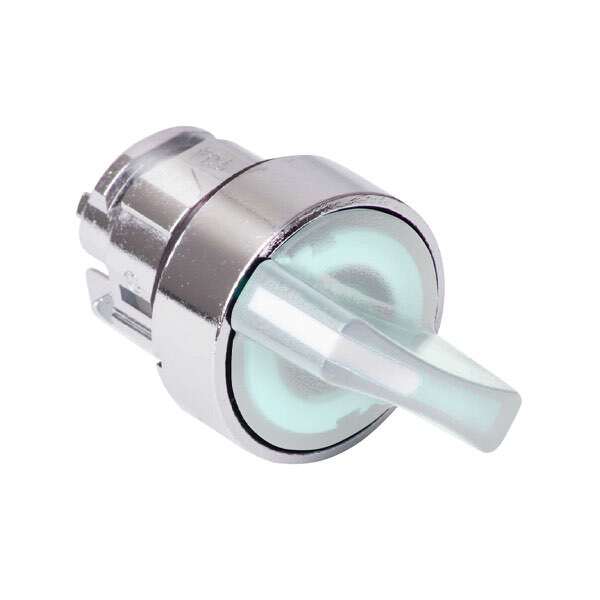 Cabeza selector, selector iluminado, 2 posiciones, Ø 22