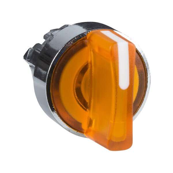 Cabeza selector selector iluminado, 2 posiciones, Ø 22