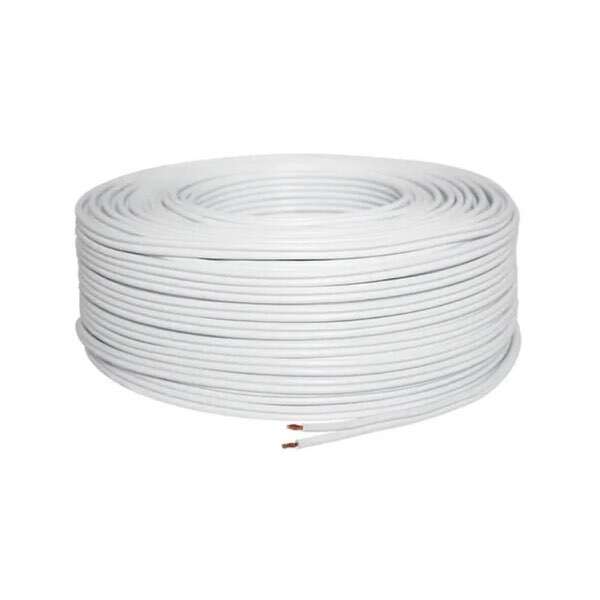 Cable POT dúplex, calibre 18, blanco