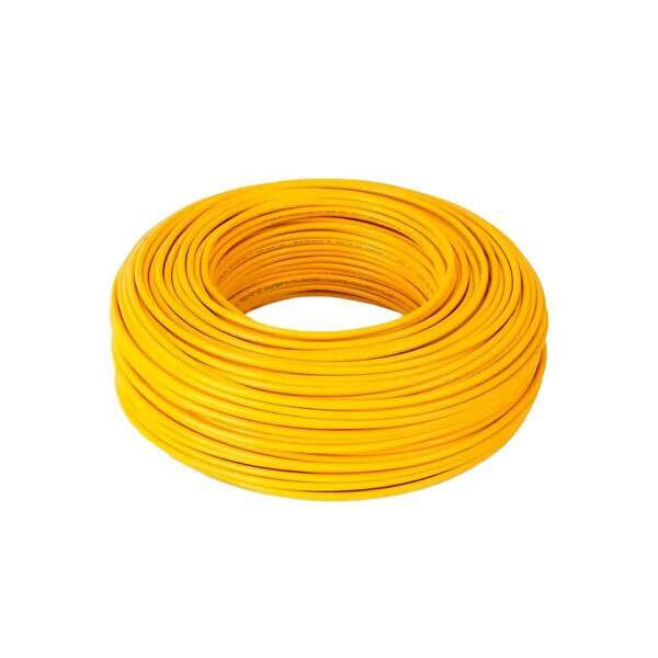 Cable THW nylon calibre 8, amarillo