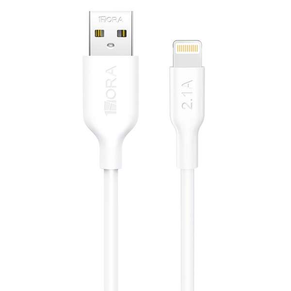 Cable Usb A Lightning 2M, 1Hora, Blanco Cab247B