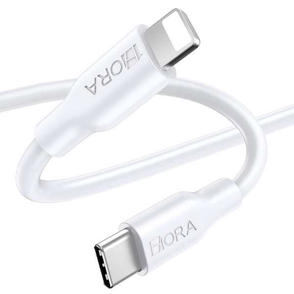 Cable Usb Tipo C A Lightning 1M, 1Hora, Blanco Cab258B
