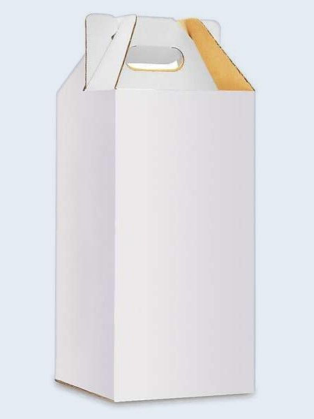 Caja con asa para vinos, 4 botellas