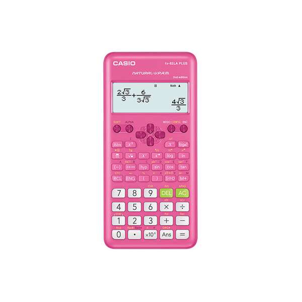 Calculadora Cientifica Casio Fx-82Laplus2 10+2Dig 252 Func Rosa