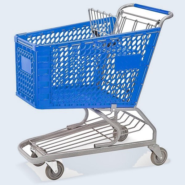 Carrito Grande de Plástico para Compras