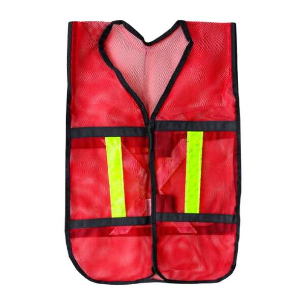 Chaleco malla con reflejante Jyrsa rojo ECO-1010RCRL unitalla