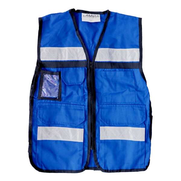 Chaleco rescatista Lamira azul rey LS-4415