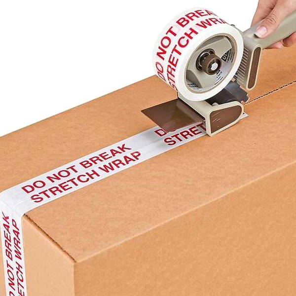 Cinta preimpresa, "Do not break stretch wrap", 2 pulg x 55 yardas