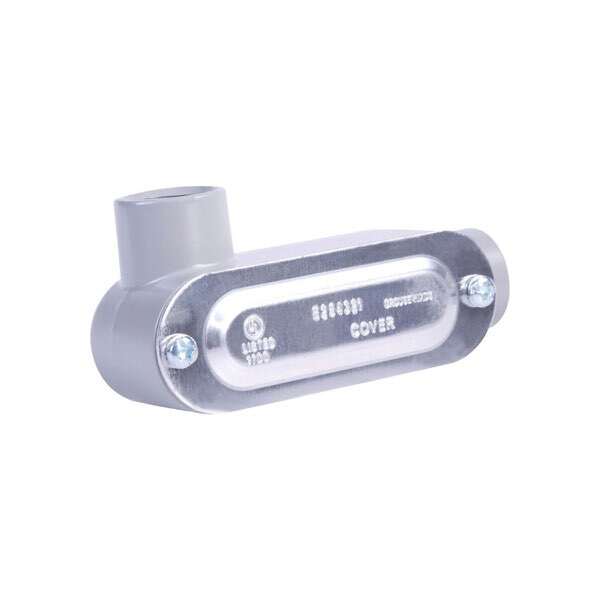 Condulet LR serie 3 de 2 pulg, aluminio. LR-63 Crouse Hinds