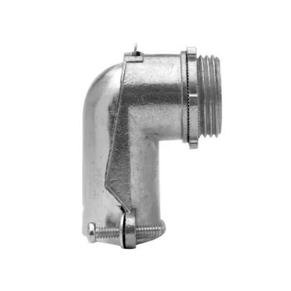 Conector tipo compresión, ángulo de 90°, 1-1/2 pulg