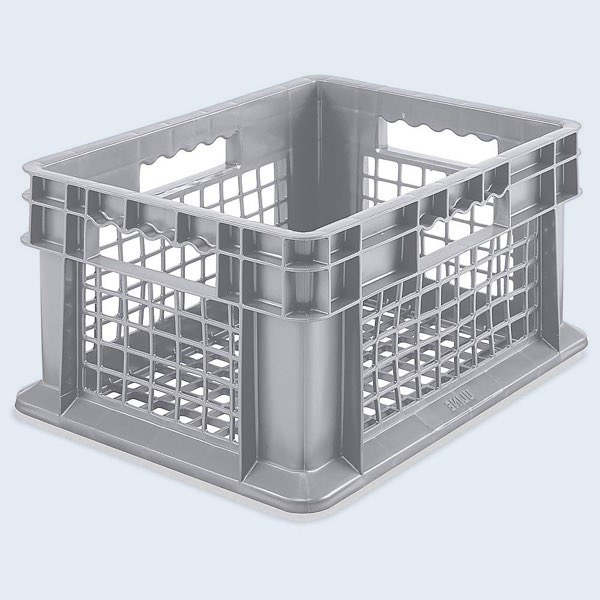 Contenedor de Malla de Pared Recta con Base de Malla - 16 x 12 x 8 1 ⁄ 2 ", 41 x 30 x 22 cm