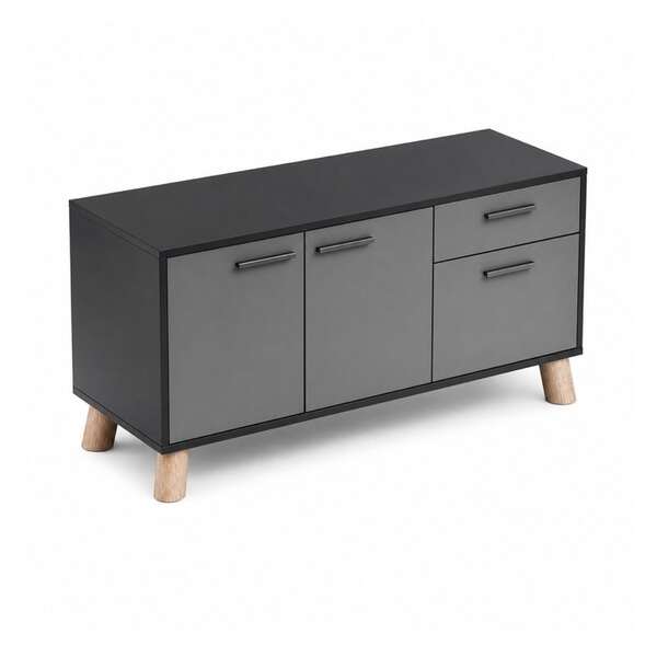 Credenza baja derecha 1 cajonera 1 cajón + 1 gaveta, VERSA DASH