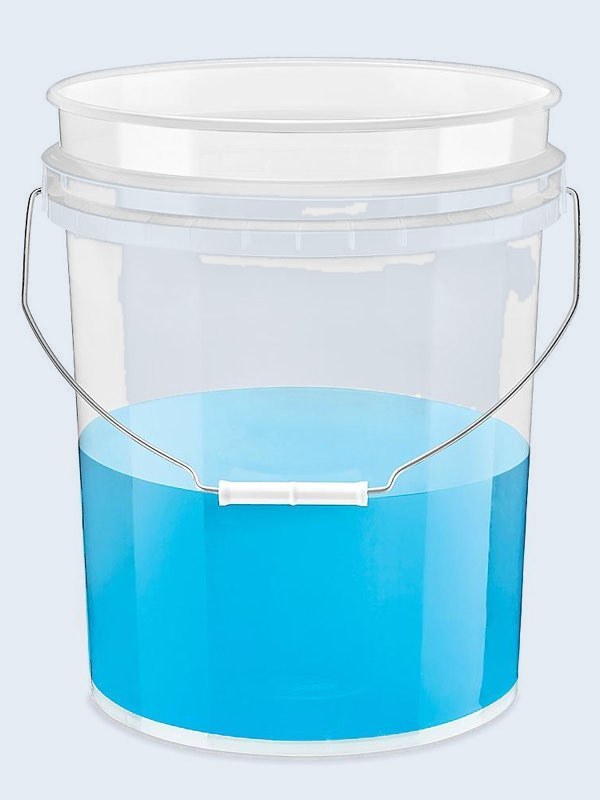 Cubeta de Plástico Transparente