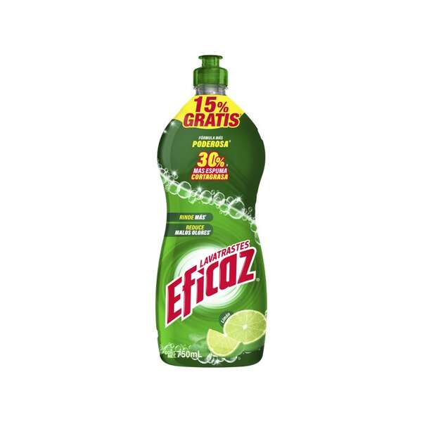Detergente Liquido Lavatrastes Eficaz Limon 750Ml 1421