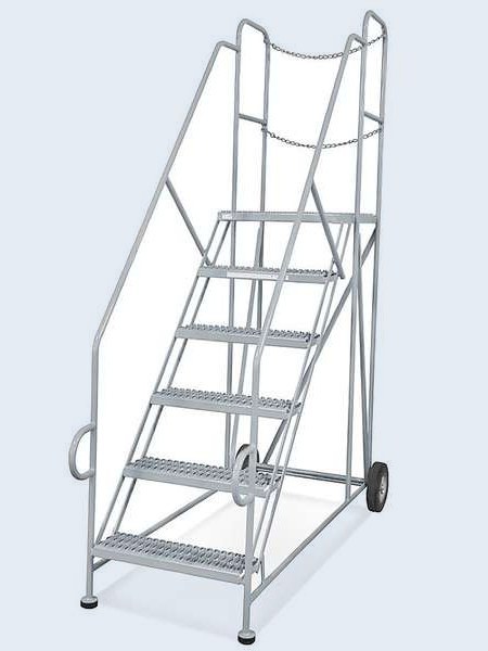 Escalera para acceso a tráiler, 6 escalones