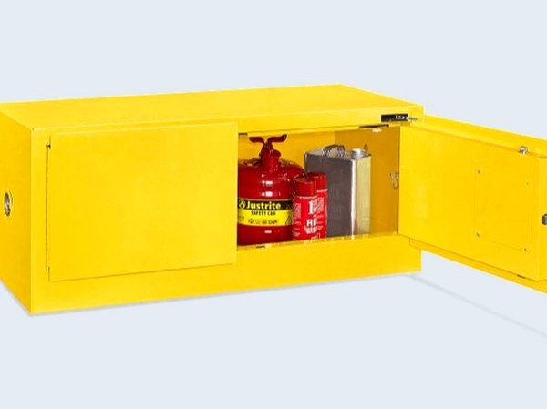 Gabinete para Almacenamiento de Inflamables - Estibable, Puertas Autocerrables, 12 Galones, 45 L