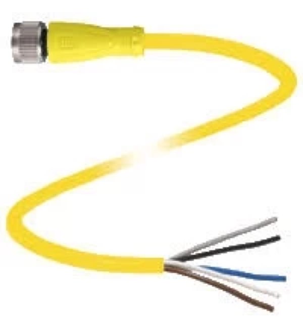 Hembra cable con conector Pepperl+Fuchs V15-W-S-YE10M-PUR-A