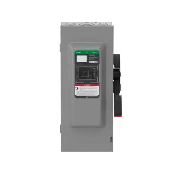 Interruptor de seguridad con fusible, ventana de visualización, 3 polos