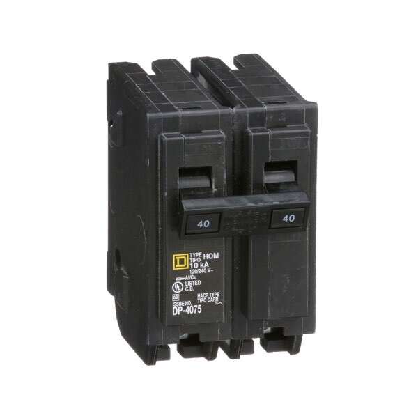Interruptor enchufable, 2 polos, 40 A