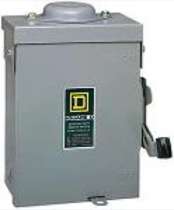 Interruptor indus. 240V NEMA 3R 3X30A p/intemp. Square D D321NRB