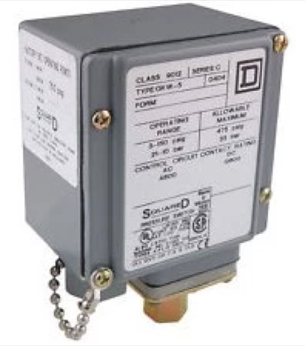 Interruptor presión Kg/cm2 Bar Square D 9012GBW2