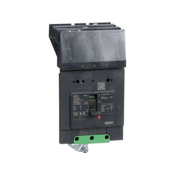 Interruptor termomagnético BDA, 3 polos, 70 A