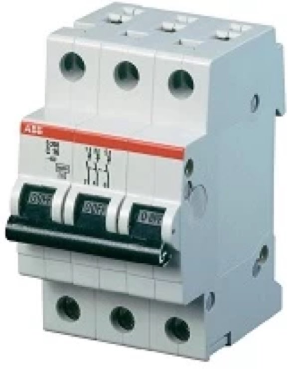 Interruptor termomagnético S280 C 3P 80A ABB S283-C80