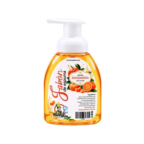 Jabón de espuma Mandarina 250 ml.