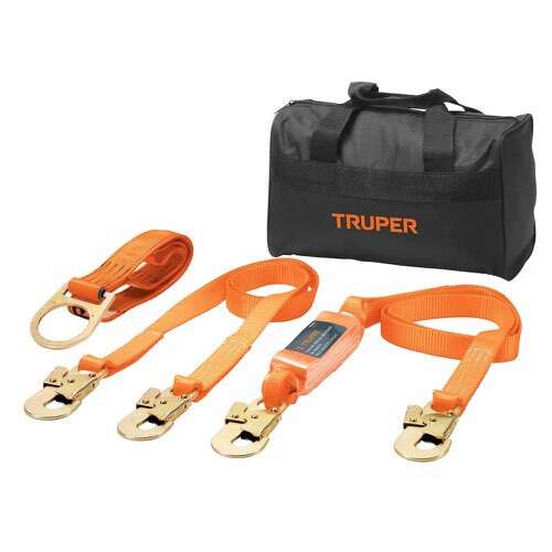 Jgo Posicionamiento y Contra Caida 140KG Arnes 3ANI ARN-KIT-3 Truper