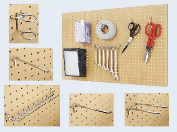 Kit Básico para Tablero de Madera Perforado - 48 x 24"