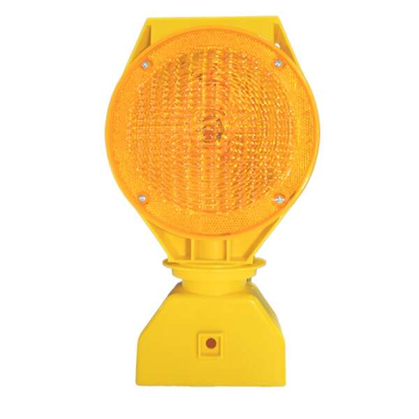 Lámpara de destello 100% solar amarillo.
