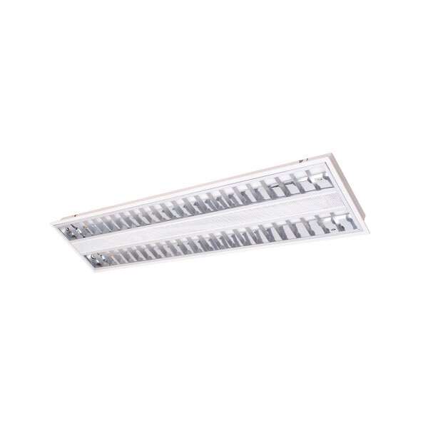 Lámpara de techo fluorescente, empotrable, 56 W