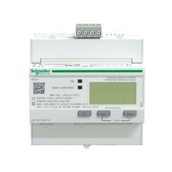 Medidores de energía con precisión de clase 0.5S. A9MEM3255 Schneider