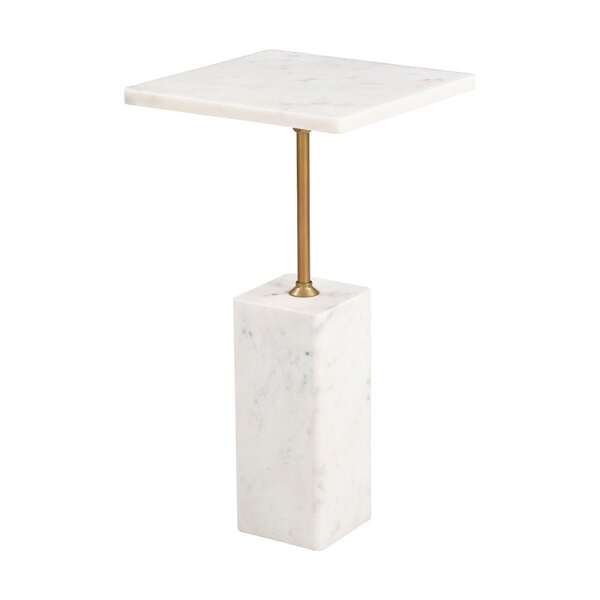 Mesa auxiliar para sala de espera, ZUO NAHT, blanco