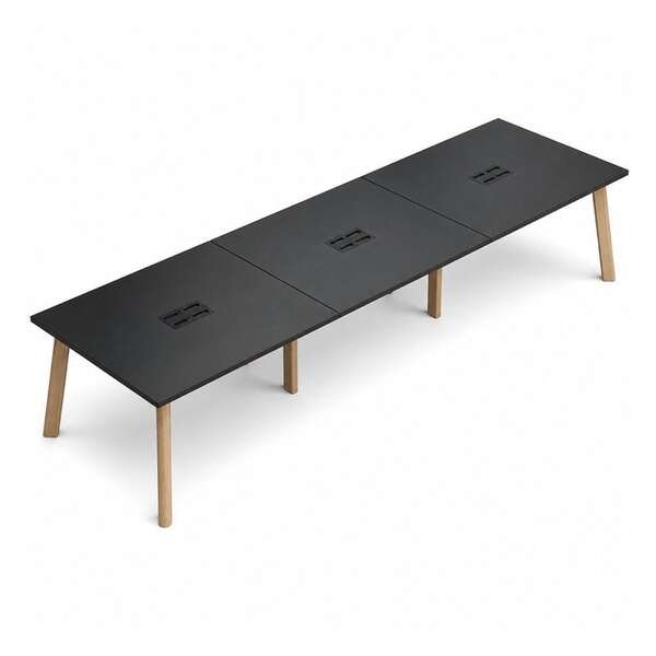 Mesa bench para 6 usuarios, VERSA DASH, 420 × 120 cm