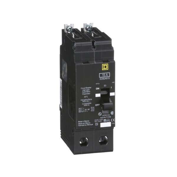 Mini interruptor atornillable, 2 polos