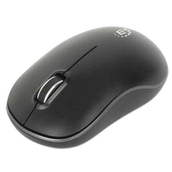 Mouse Optico Inalambrico Manhattan 3 Botones 2.4G Negro Mncmosab019