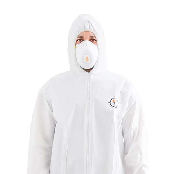 Overol laminado 50 gr desechable blanco AS-3493