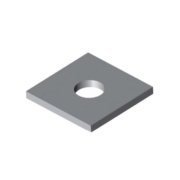 Placa 1 PC galvanizada con arandela. 1PC Conhesa