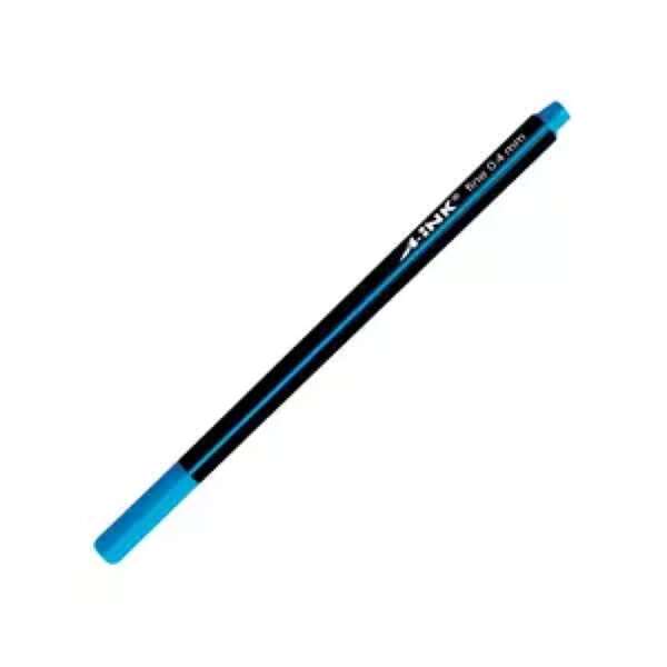 Plumón rotulador A-ink 4.0 mm triangular azul claro