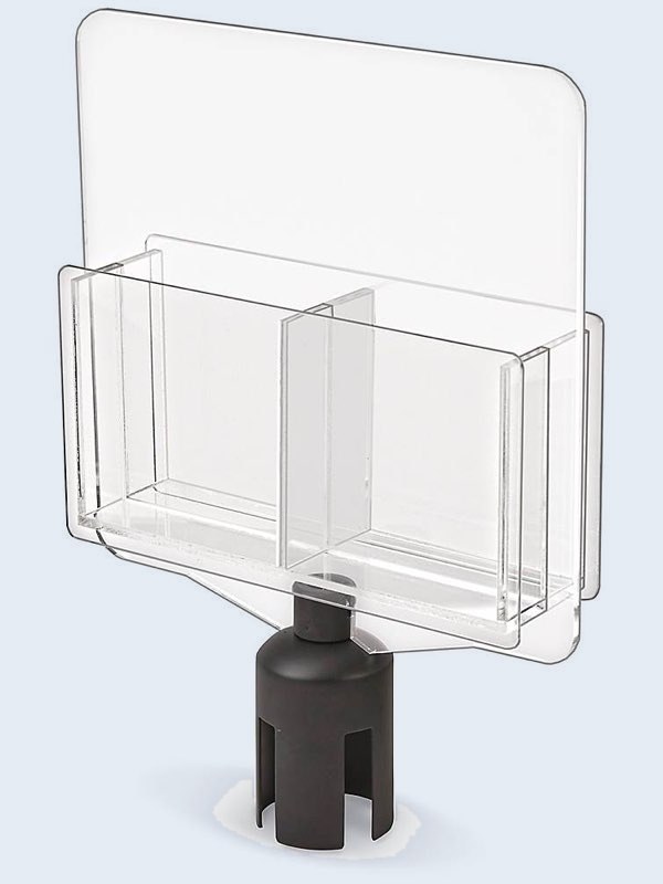 Portaliteratura para Postes - 4 Compartimentos