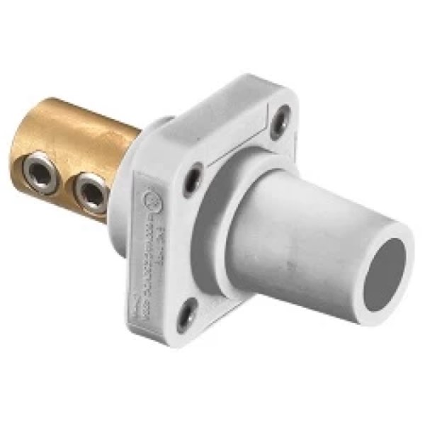 Receptáculo 1POLO p/panel tipo BCO Hubbell HBLFRW