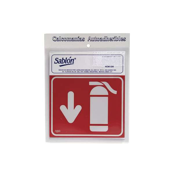 Señal Adherible Extintor Con 3 Blt 12X11Cm 306.7986C