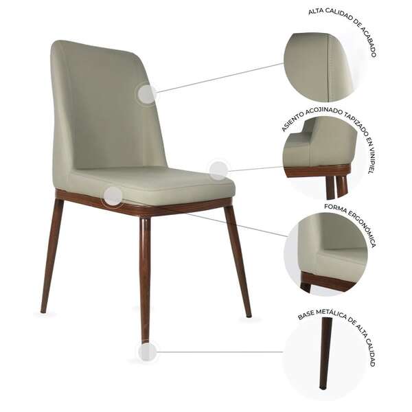Set de 2 sillas bari
